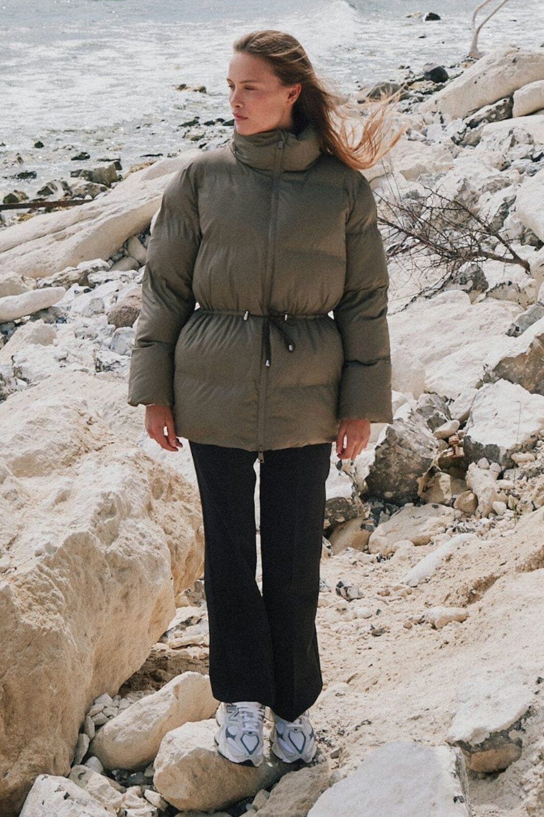 Neo Noir - Mayra C Puffer Jacket - Dark Taupe