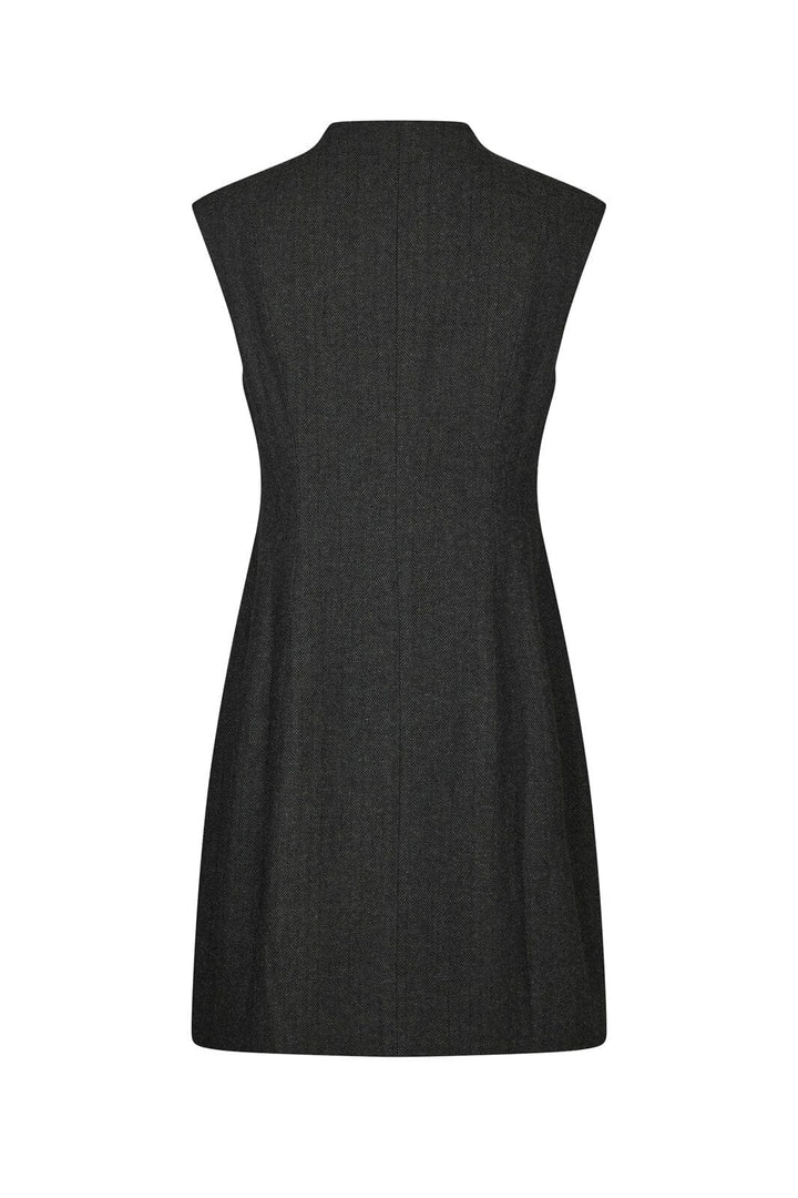 Neo Noir - Melville Herringbone Dress 166190 - 132 - Antracit