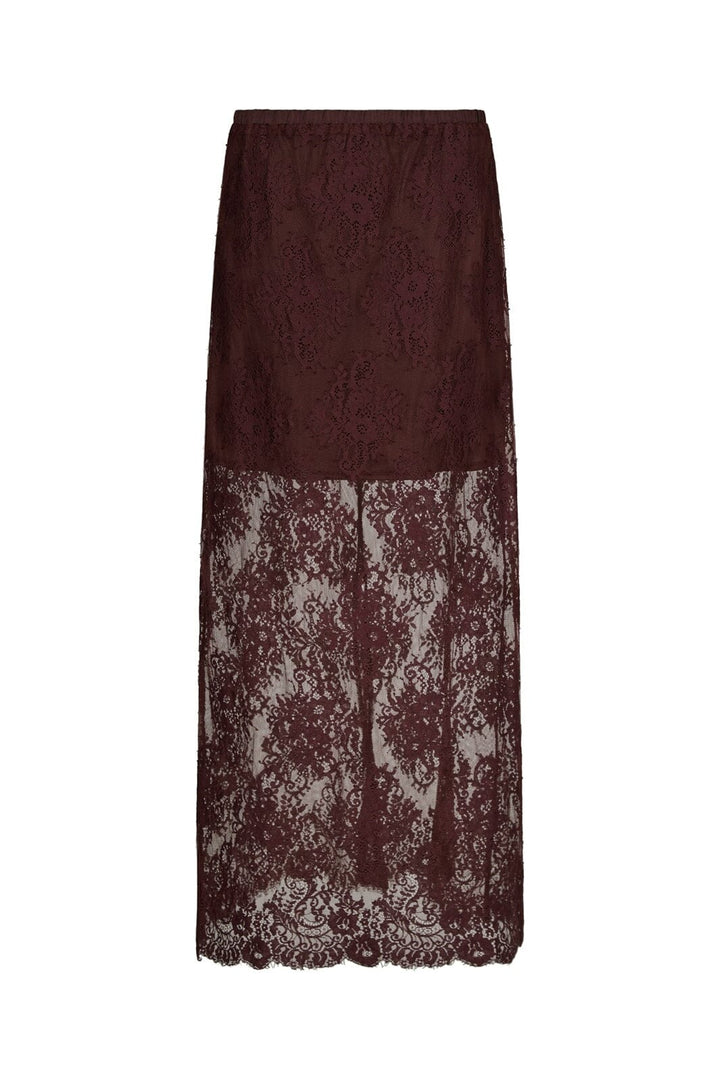 Neo Noir - Memmie Lace Skirt 164661 - 174 - Burgundy