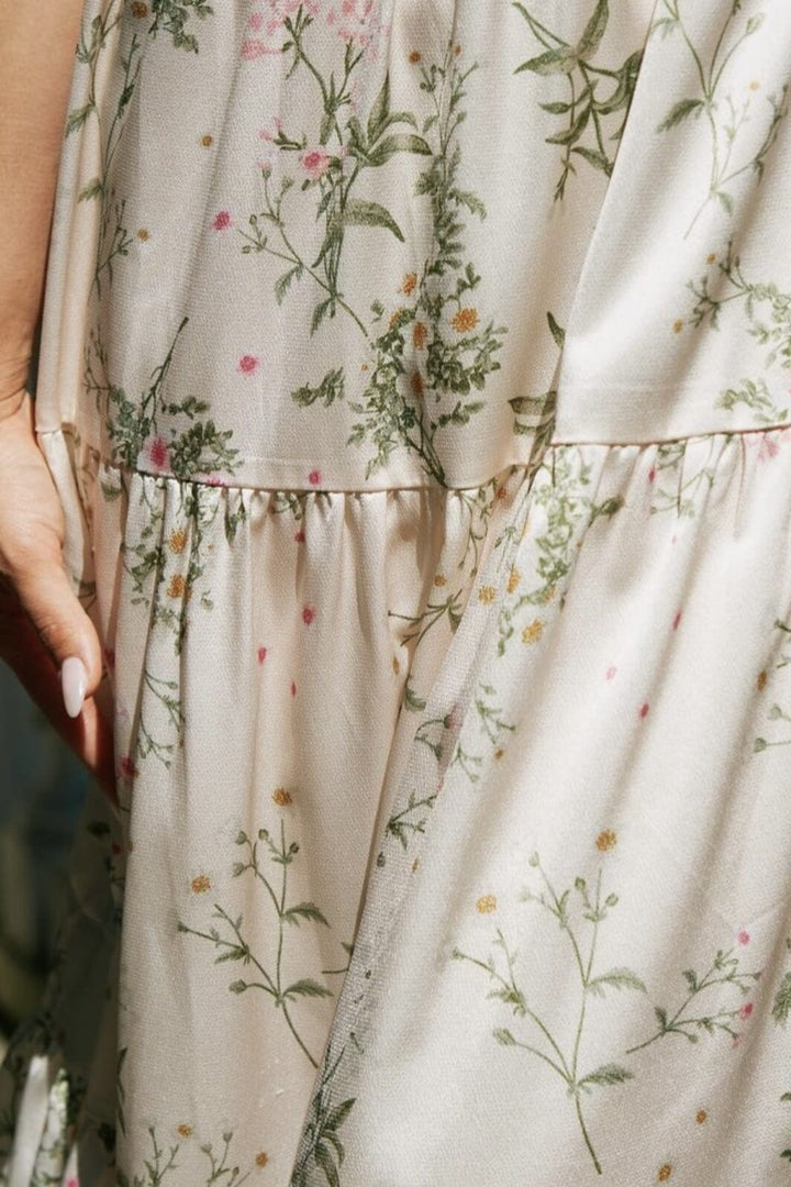 Neo Noir - Messina Flower Field Dress - Off White