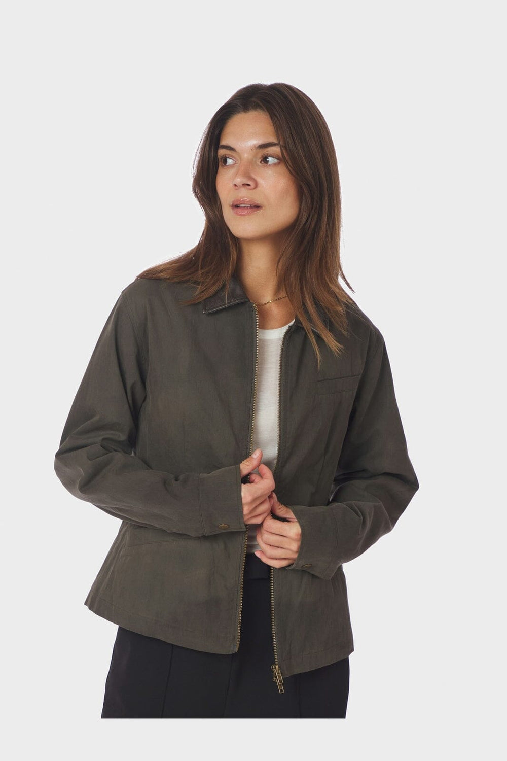 Neo Noir - Mexa Coated Jacket 166193 - 157 - Dusty Army