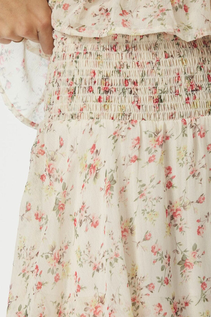 Neo Noir - Morris Meadow Printed Skirt 166447 - 122 - Creme