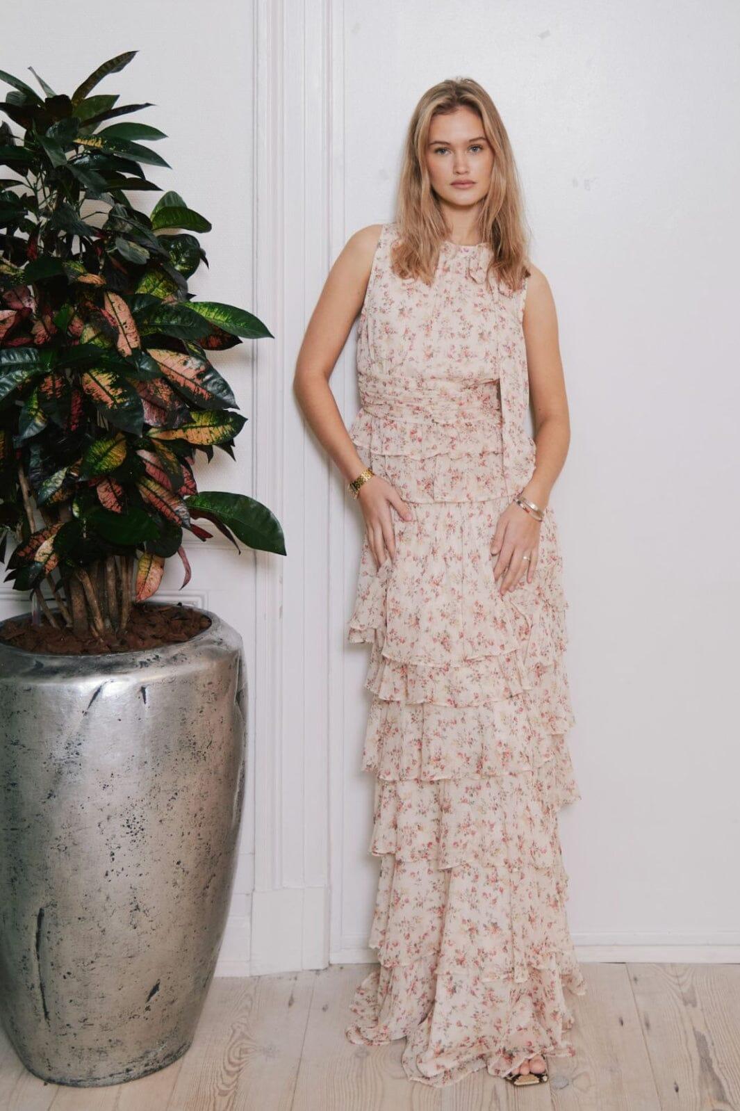 Neo Noir - Morris Meadow Printed Skirt 166447 - 122 - Creme Nederdele 