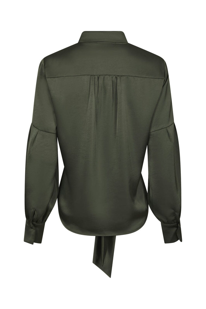 Neo Noir - Naja Satin Shirt 160801 - 591 - Deep Green