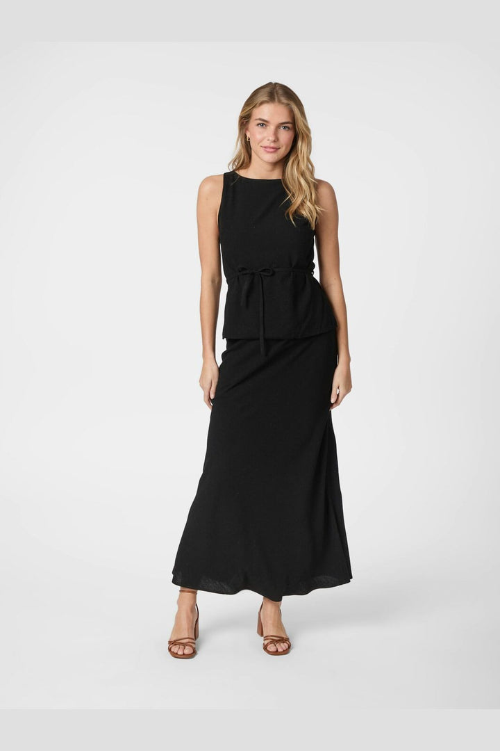 Neo Noir - Nassa Linen Top 165623 - 100 - Black