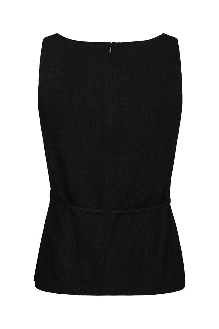 Neo Noir - Nassa Linen Top 165623 - 100 - Black