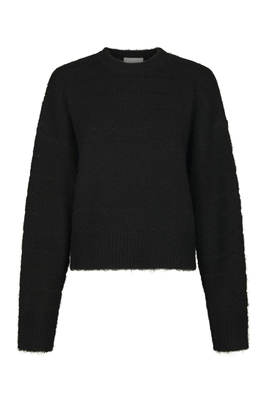 Neo Noir - Naulina Fluffy Knit Blouse 171276 - 100 - Black