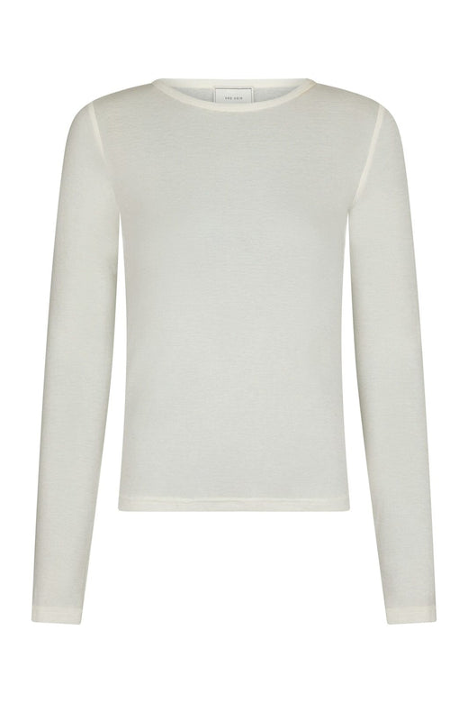 Neo Noir - Nella Fine Rib Blouse 167271 - 120 - White