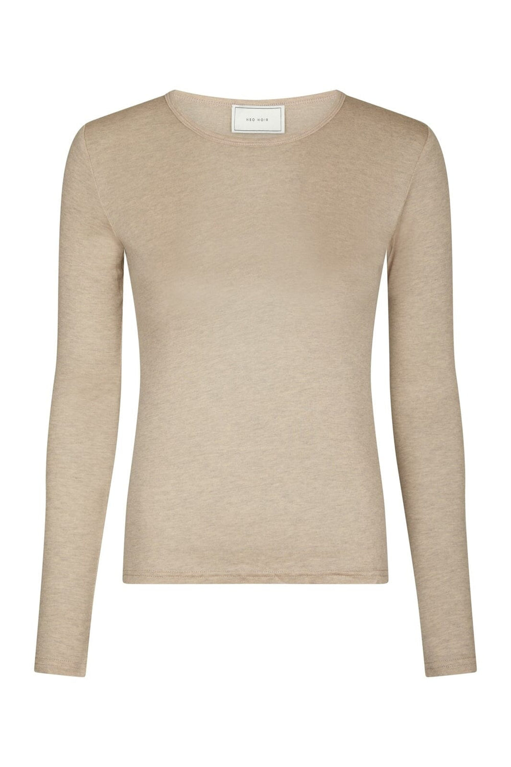 Neo Noir - Nella Fine Rib Blouse 167271 - 976 - Beige Melange