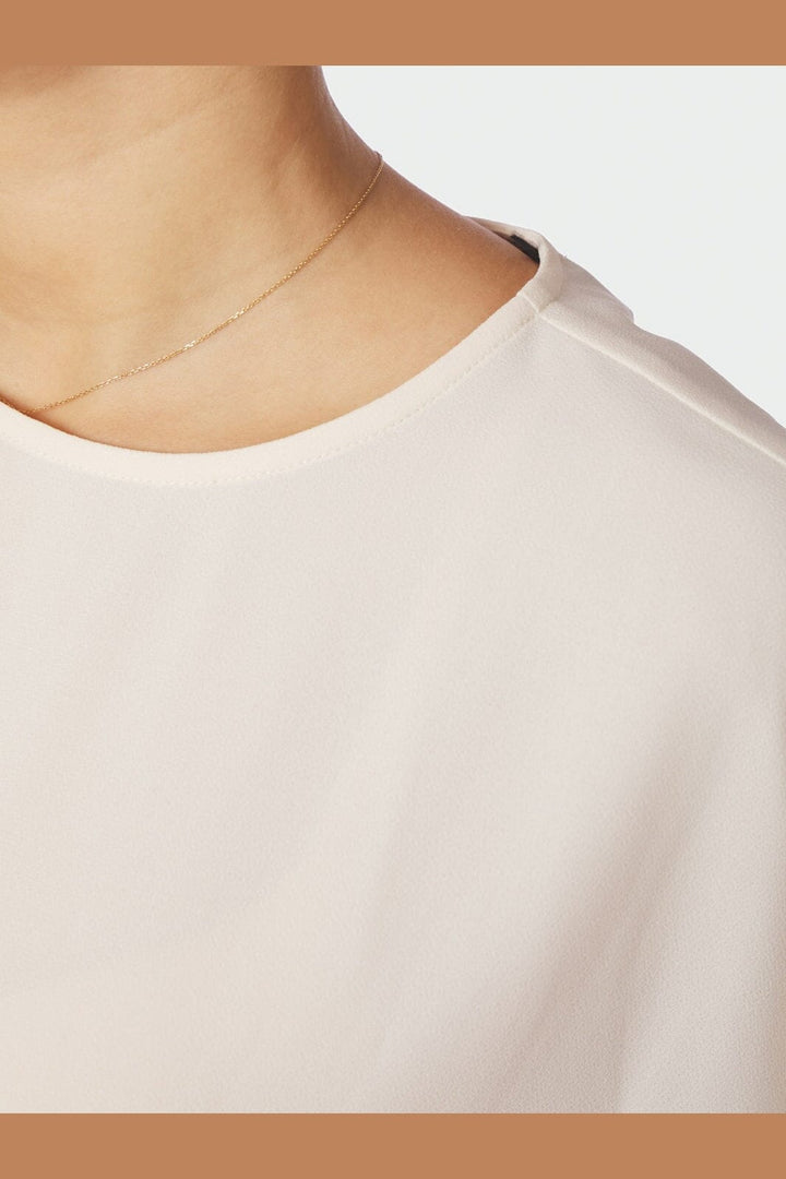 Neo Noir - Nerita Asymmetric Blouse 168969 - 121 - Off White