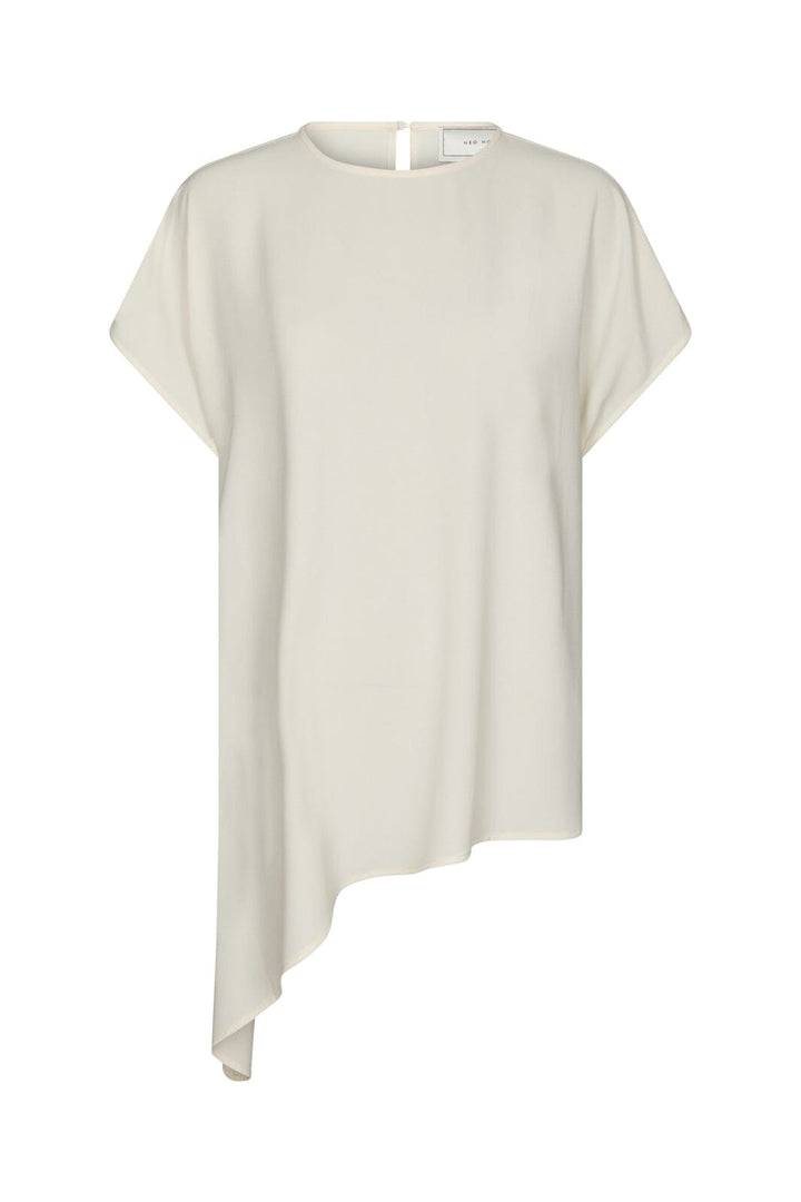 Neo Noir - Nerita Asymmetric Blouse 168969 - 121 - Off White