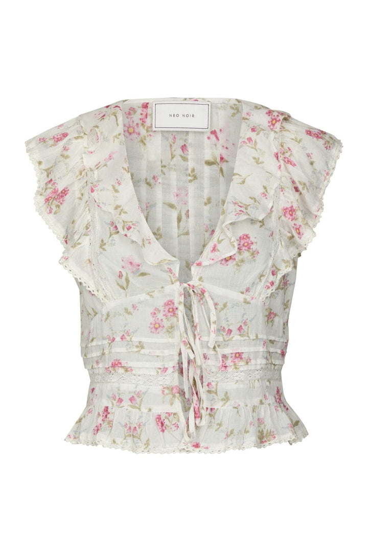 Neo Noir - Netali Spring Flower Top 168728 - 121 - Off White