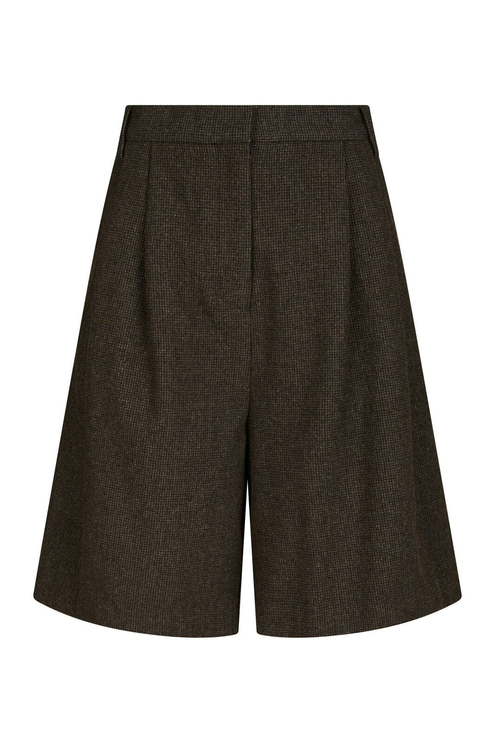 Neo Noir - Nika Mini Check Shorts 167169 - 205 - Brown Melange