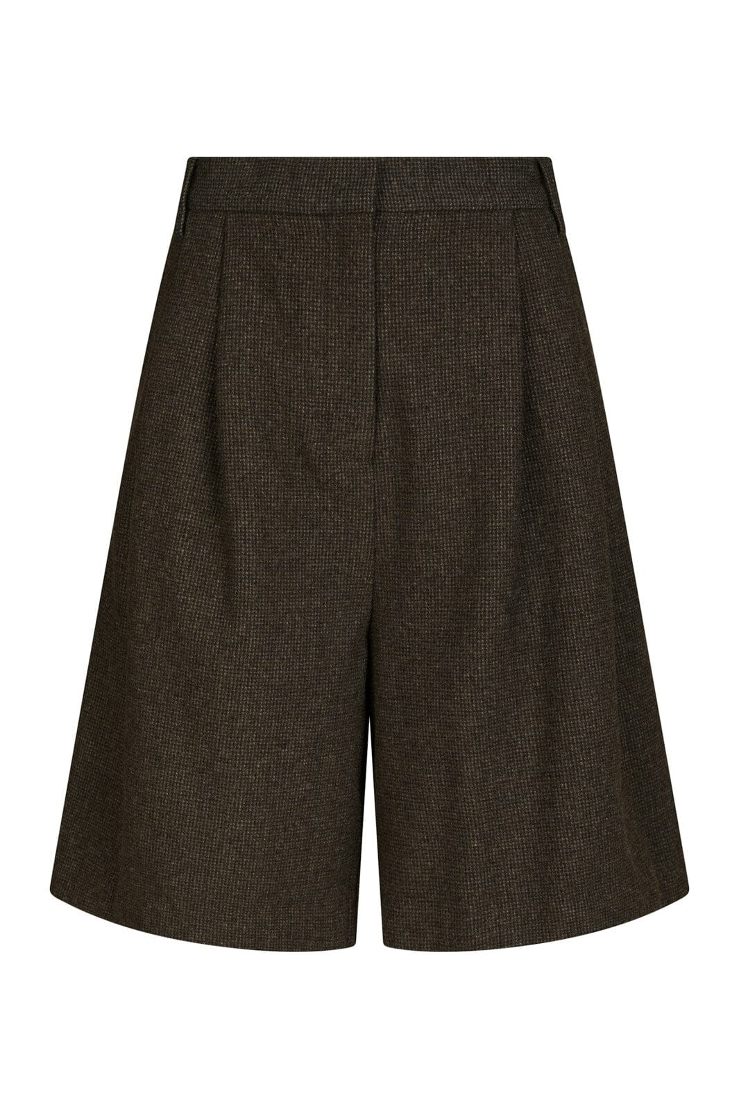 Neo Noir - Nika Mini Check Shorts 167169 - 205 - Brown Melange