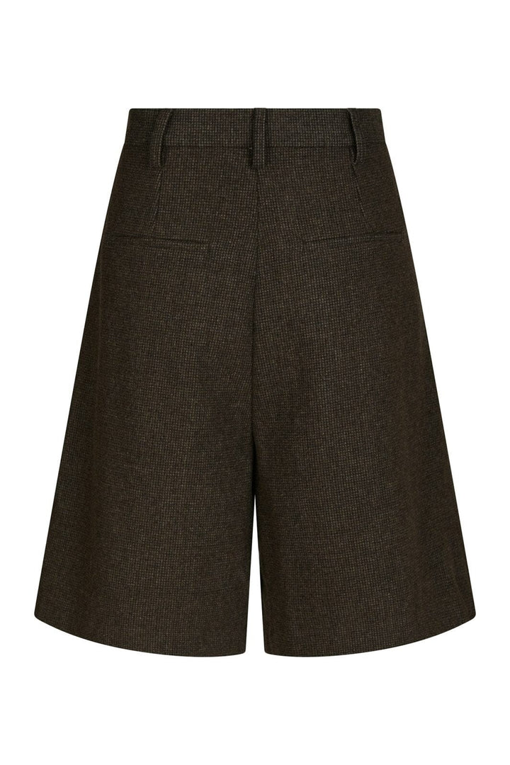 Neo Noir - Nika Mini Check Shorts 167169 - 205 - Brown Melange