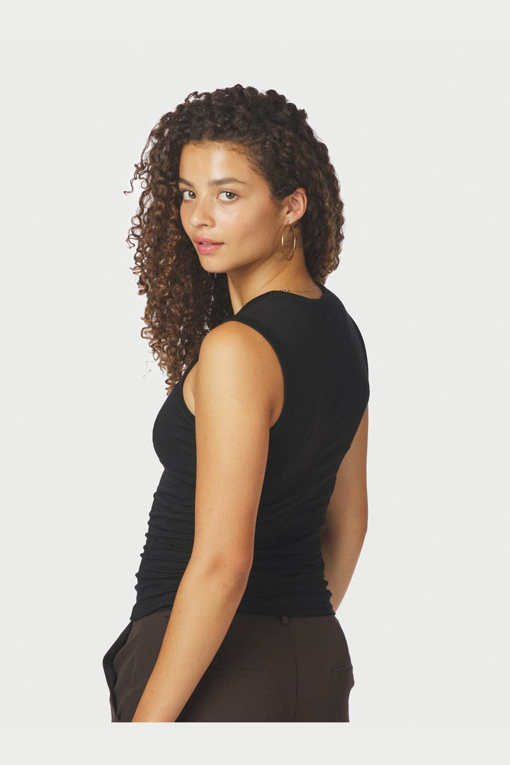 Neo Noir - Nimbi Fine Rib Top 167270 - 100 - Black