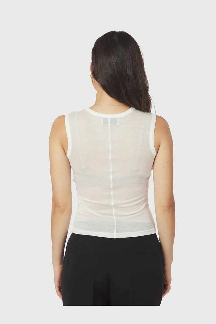 Neo Noir - Nimbi Fine Rib Top 167270 - 120 - White