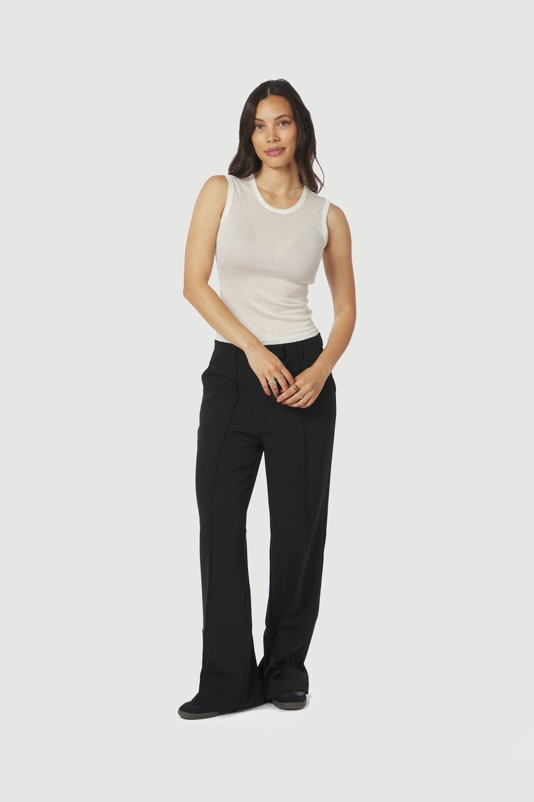 Neo Noir - Nimbi Fine Rib Top 167270 - 120 - White