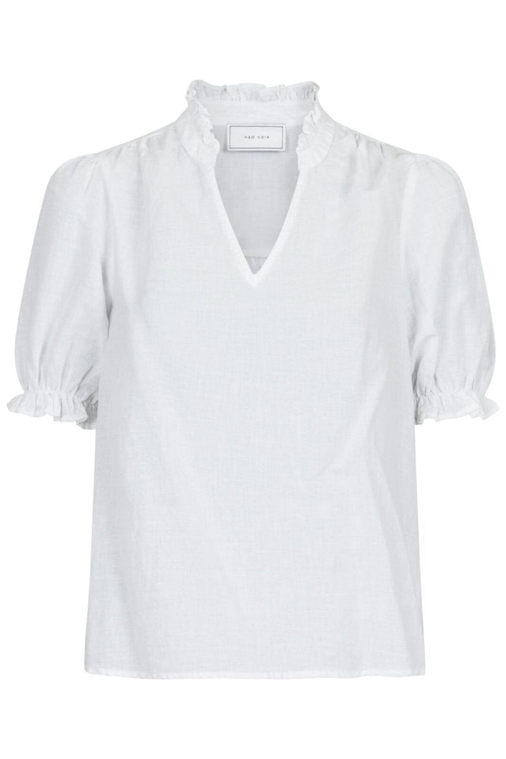 Neo Noir - Odesa Linen Blouse - White