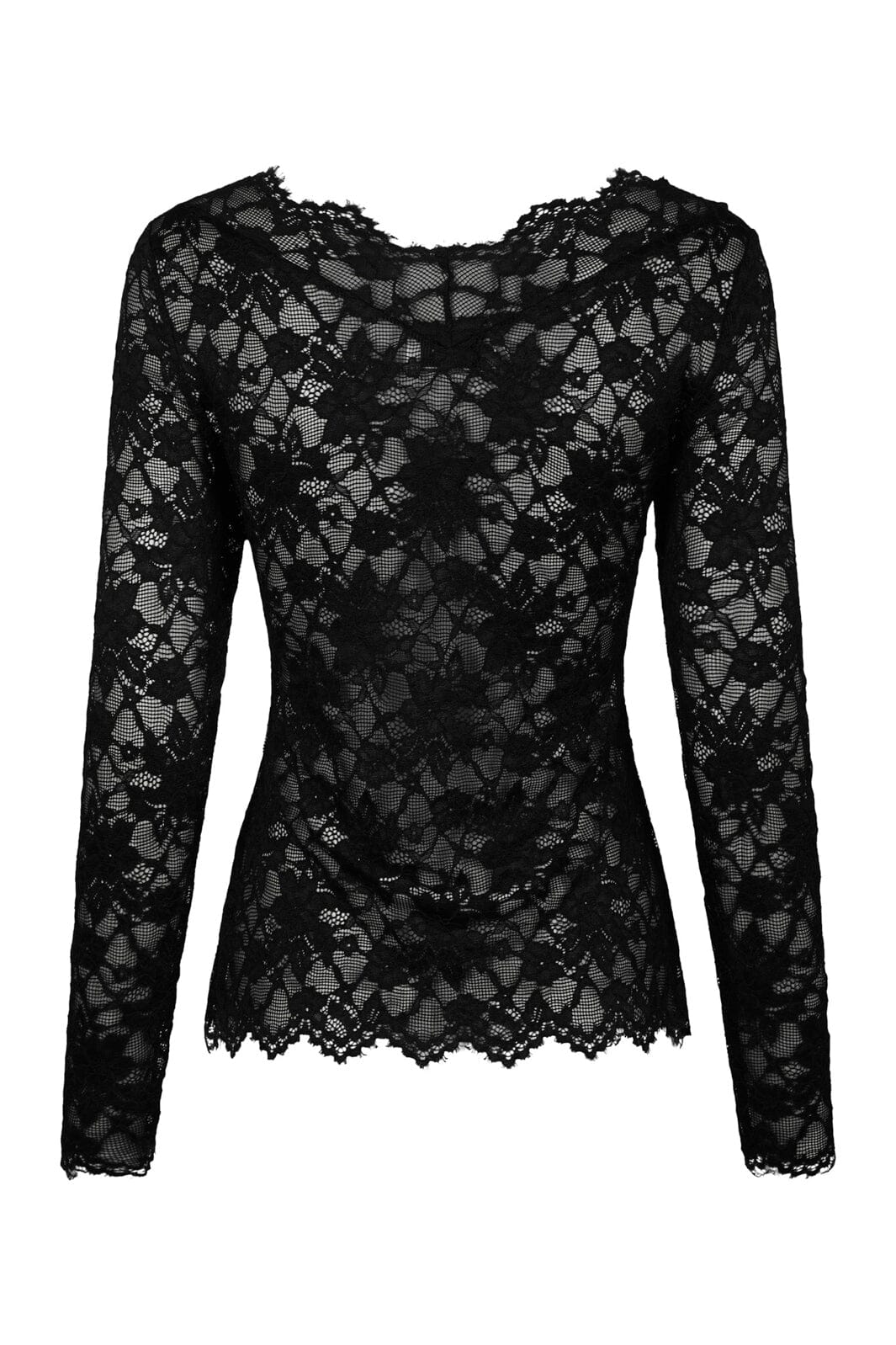 Neo Noir - Orlia Lace Blouse 171213 - 100 - Black
