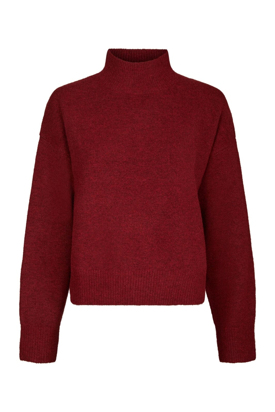 Neo Noir - Paulina Knit Blouse 159703 - 321 - Dark Red