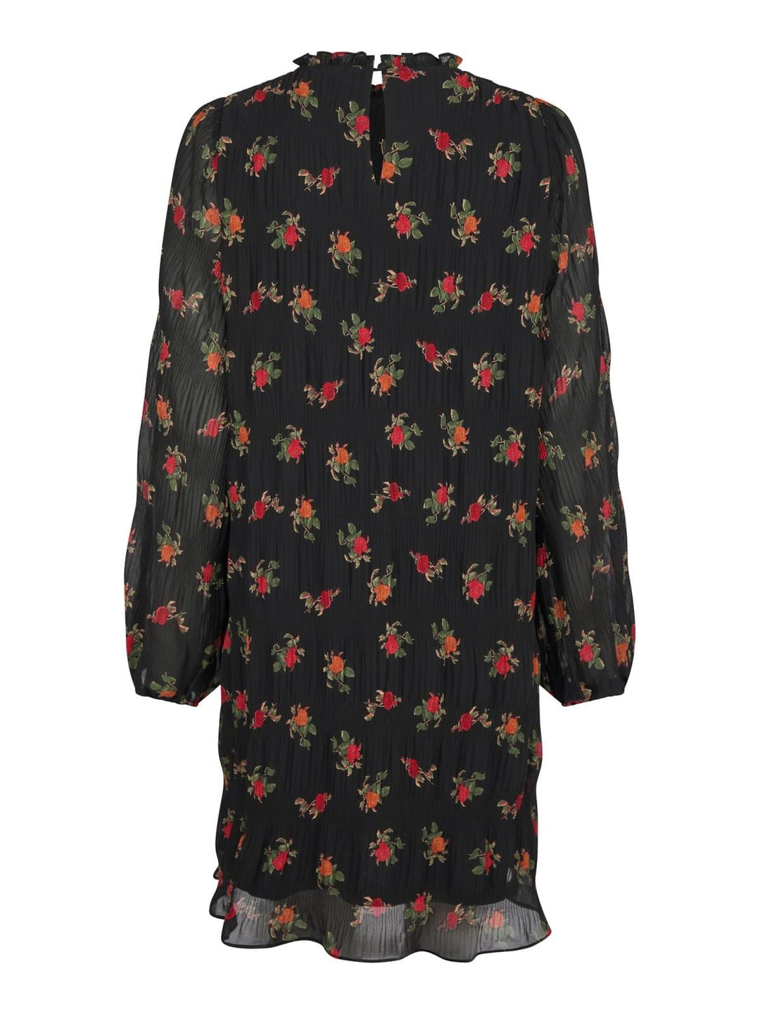 Neo Noir - Petra Plissé Flower Dress - Black