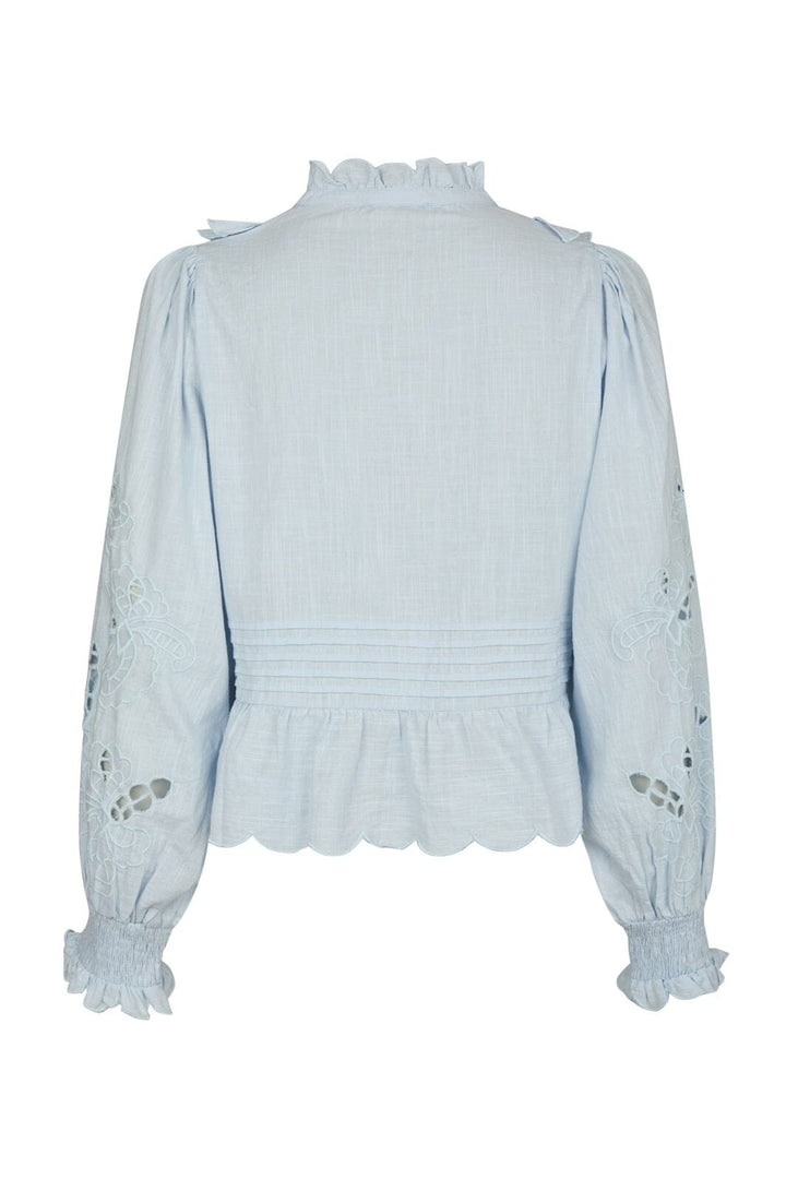 Neo Noir - Petrine Embroidery Blouse 161136 - 145 - Light Blue