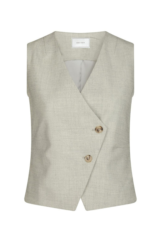 Neo Noir - Philippe Melange Waistcoat 165300 - 194 - Stone Melange