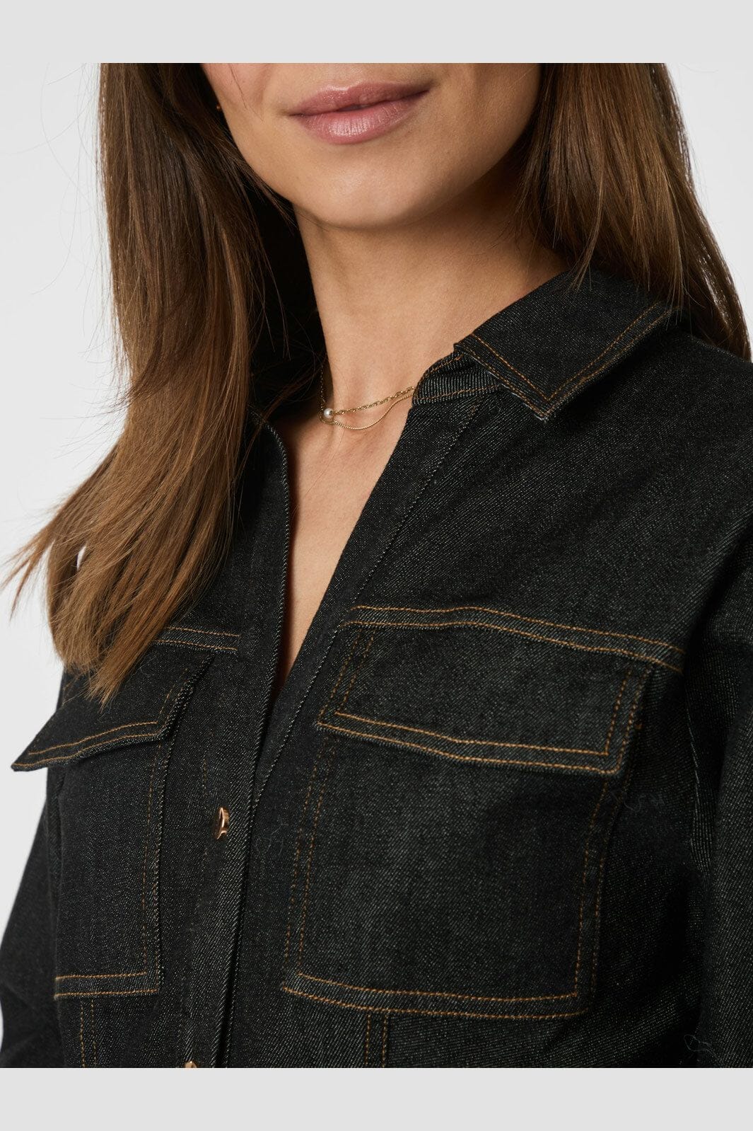 Neo Noir - Rabia Denim Shirt 166018 - 100 - Black