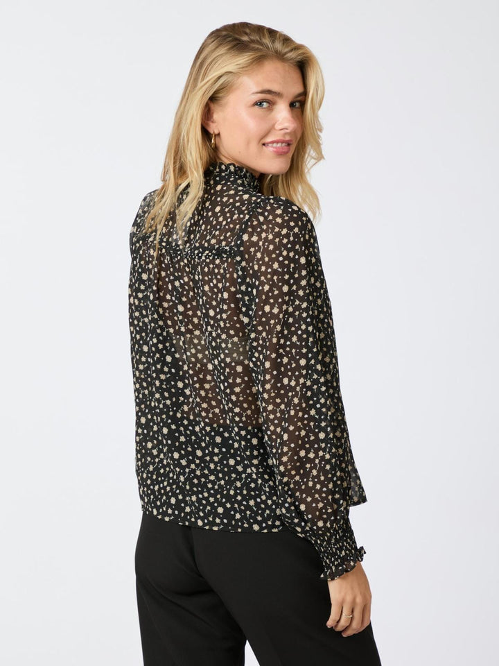 Neo Noir - Rhia Secret Flower Blouse - Black