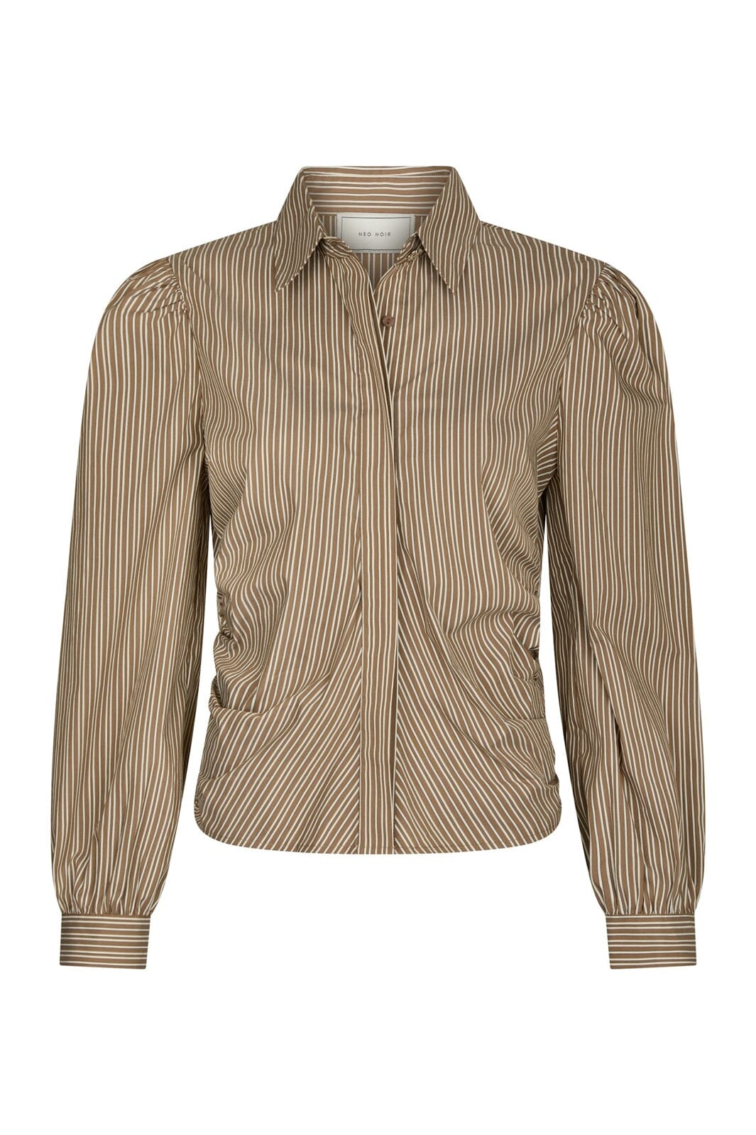 Neo Noir - Ritta Stripe Shirt 167224 - 928 - Light Brown