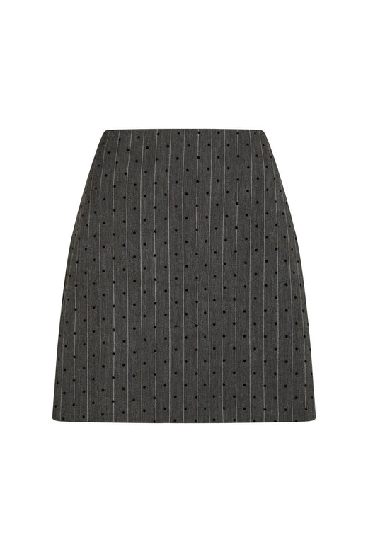 Neo Noir - Roe Mini Dot Skirt 166382 - 107 - Dark Grey Melange