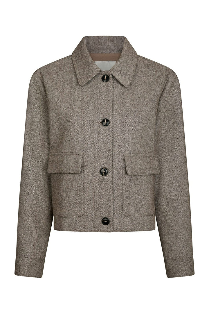 Neo Noir - Romana Herringbone Jacket 164892 - 306 - Dusty Brown