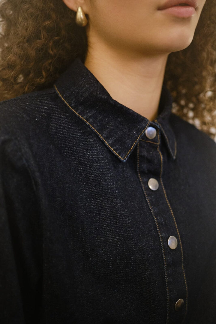 Neo Noir - Rosa Denim Shirt 164259 - 534 - Dark Blue