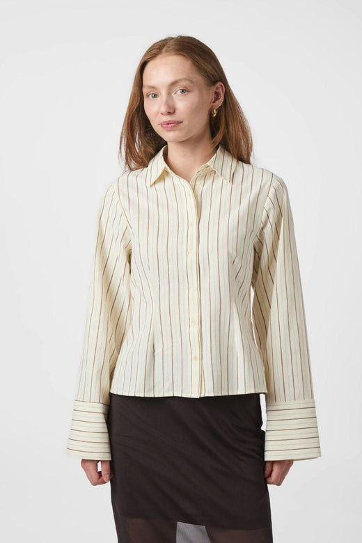 Neo Noir - Rosa Solid Shirt 163652 - 213 - Sand