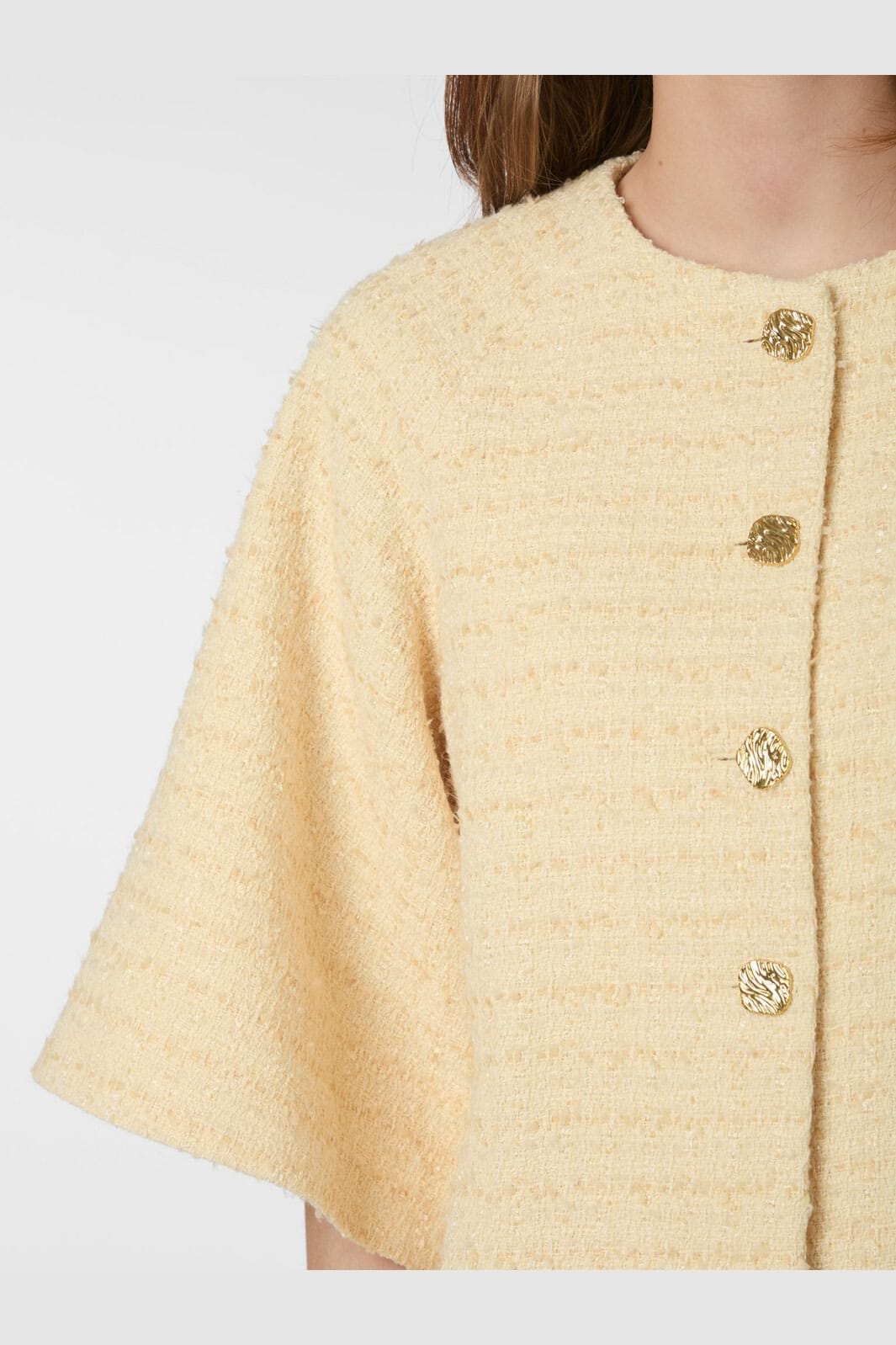 Neo Noir - Rosella Boucle Mini Jacket 166488 - 191 - Light Yellow