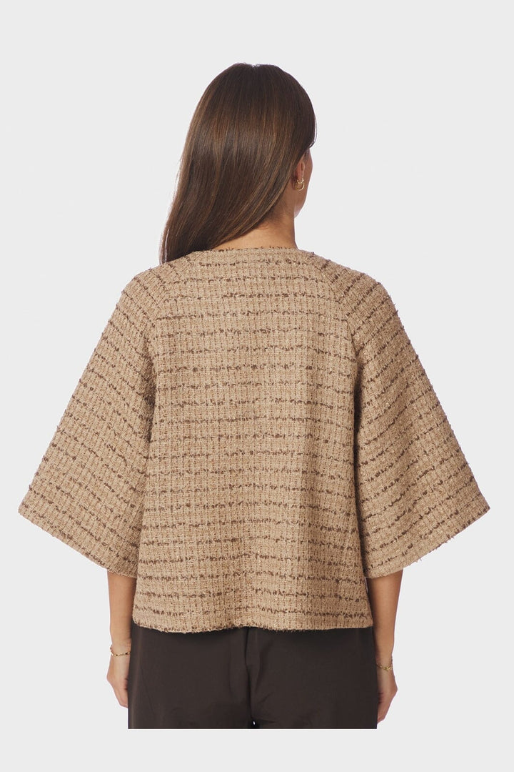 Neo Noir - Rosella Boucle Mini Jacket 166488 - 214 - Taupe