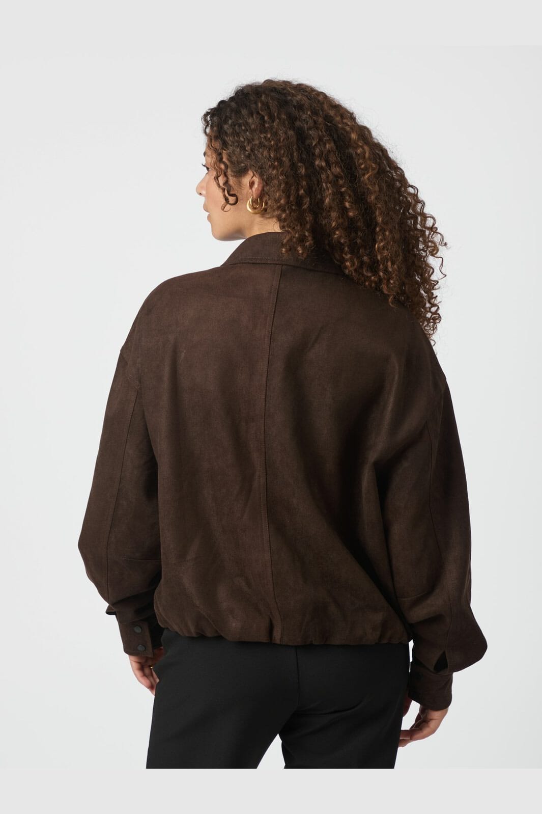 Neo Noir - Rubby Faux Suede Jacket 166554 - 676 - Dark Brown