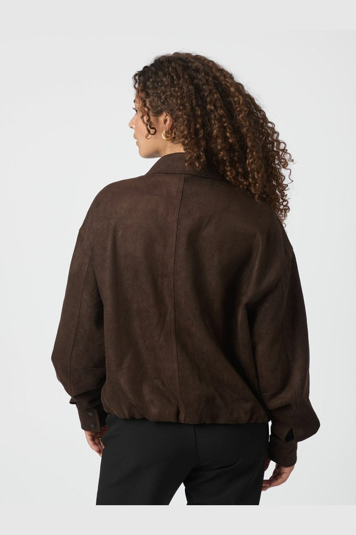 Neo Noir - Rubby Faux Suede Jacket 166554 - 676 - Dark Brown