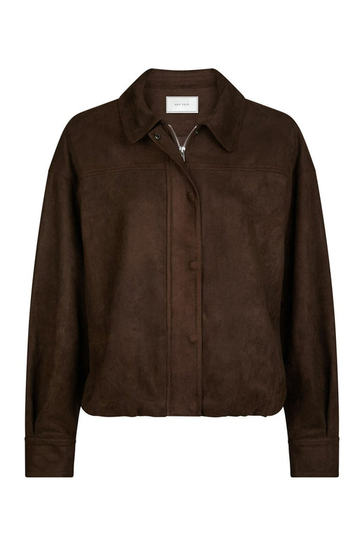 Neo Noir - Rubby Faux Suede Jacket 166554 - 676 - Dark Brown