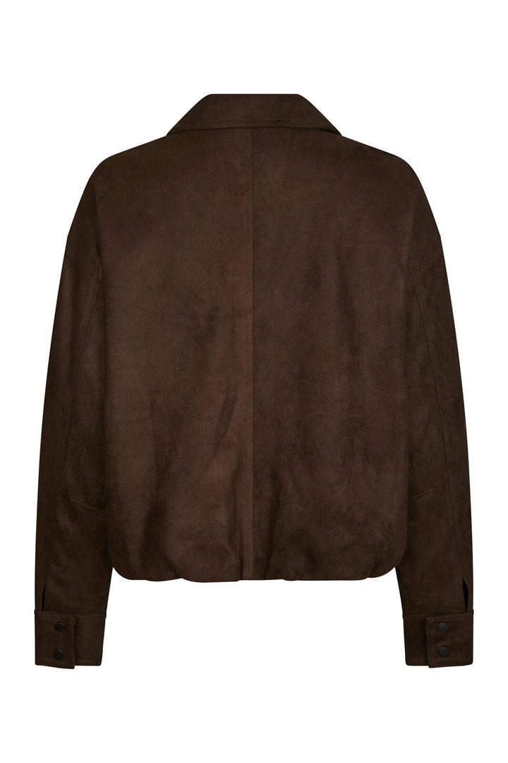 Neo Noir - Rubby Faux Suede Jacket 166554 - 676 - Dark Brown