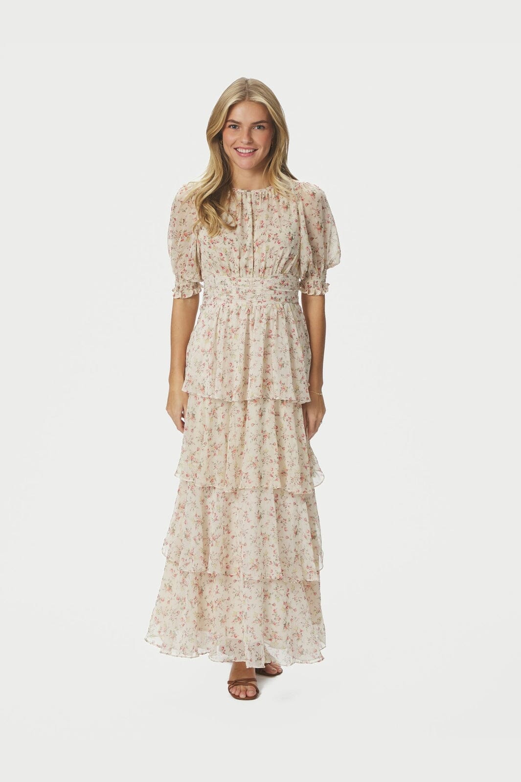 Neo Noir - Sable Meadow Printed Dress 167707 - 122 - Creme