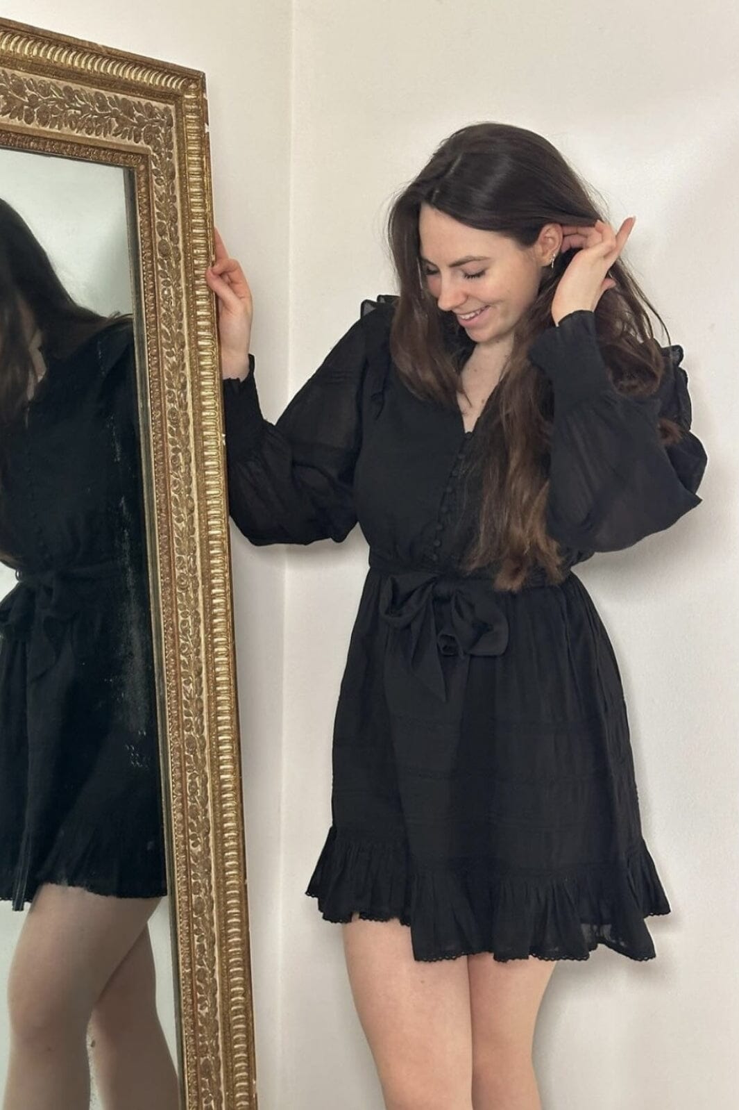 Neo Noir - Salli S Voile Dress - Black