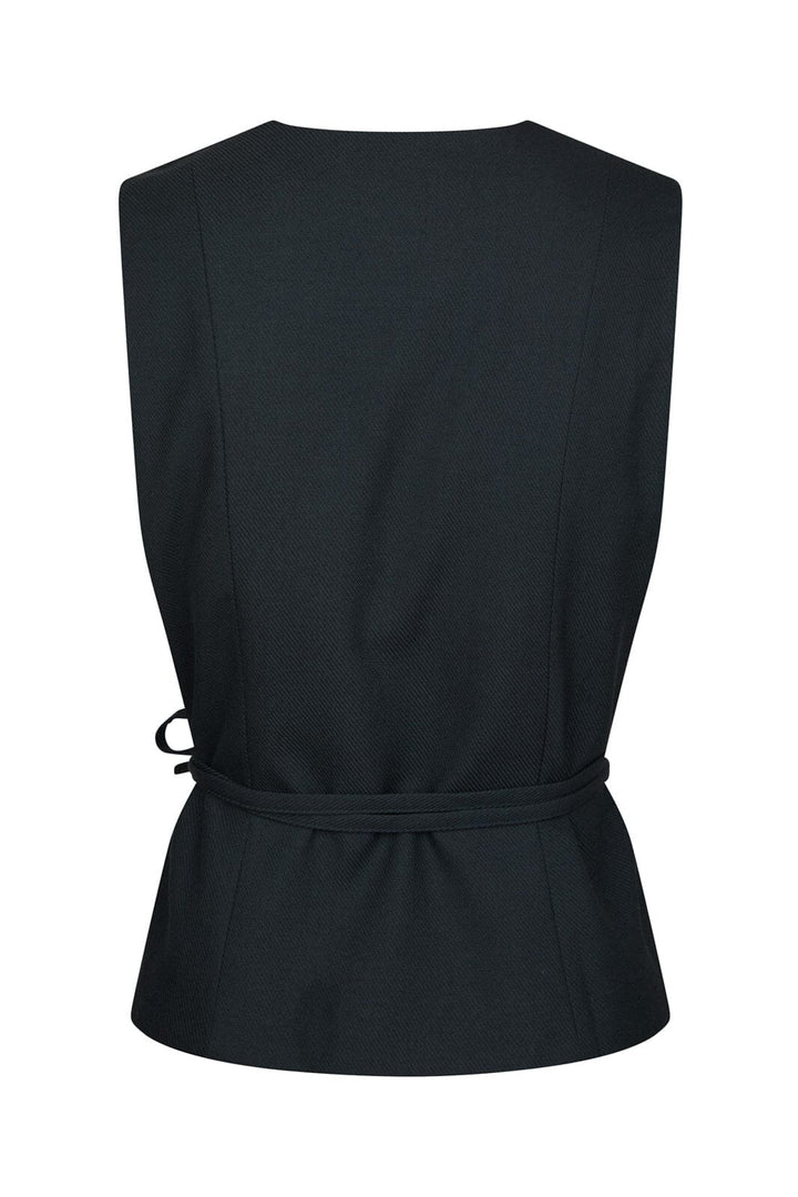 Neo Noir - Samara Melange Waistcoat 165293 - 141 - Navy
