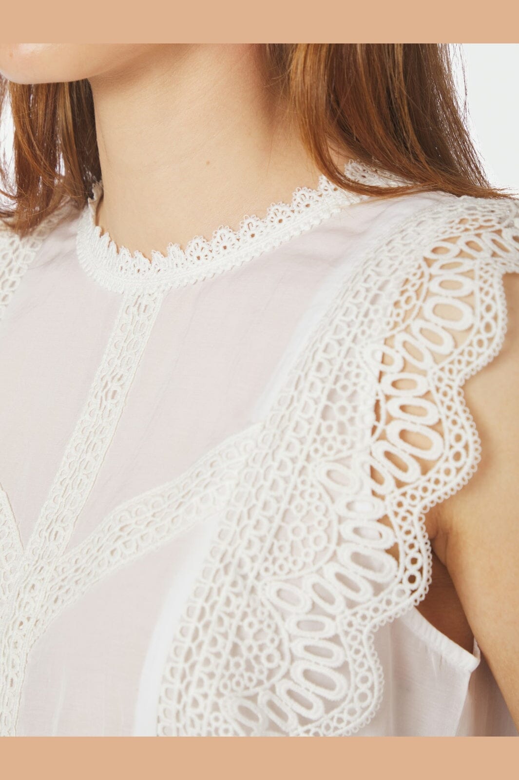 Neo Noir - Samia Lace Top 168999 - 120 - White