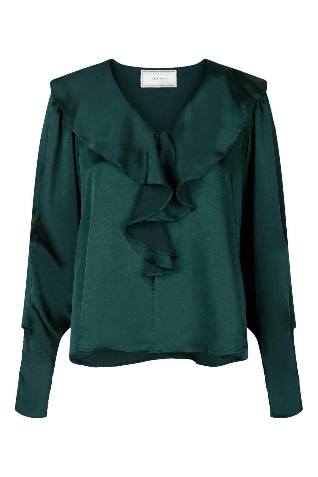 Neo Noir - Sandie Sateen Blouse 160963 - Dark Green
