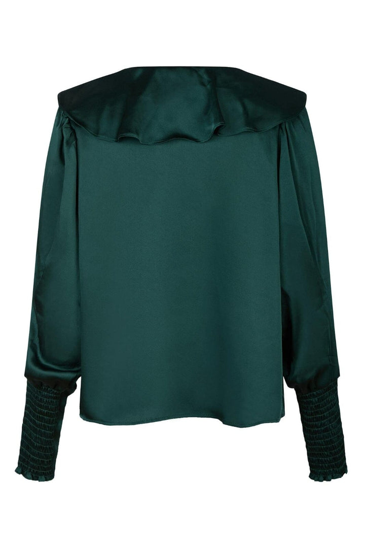 Neo Noir - Sandie Sateen Blouse 160963 - Dark Green