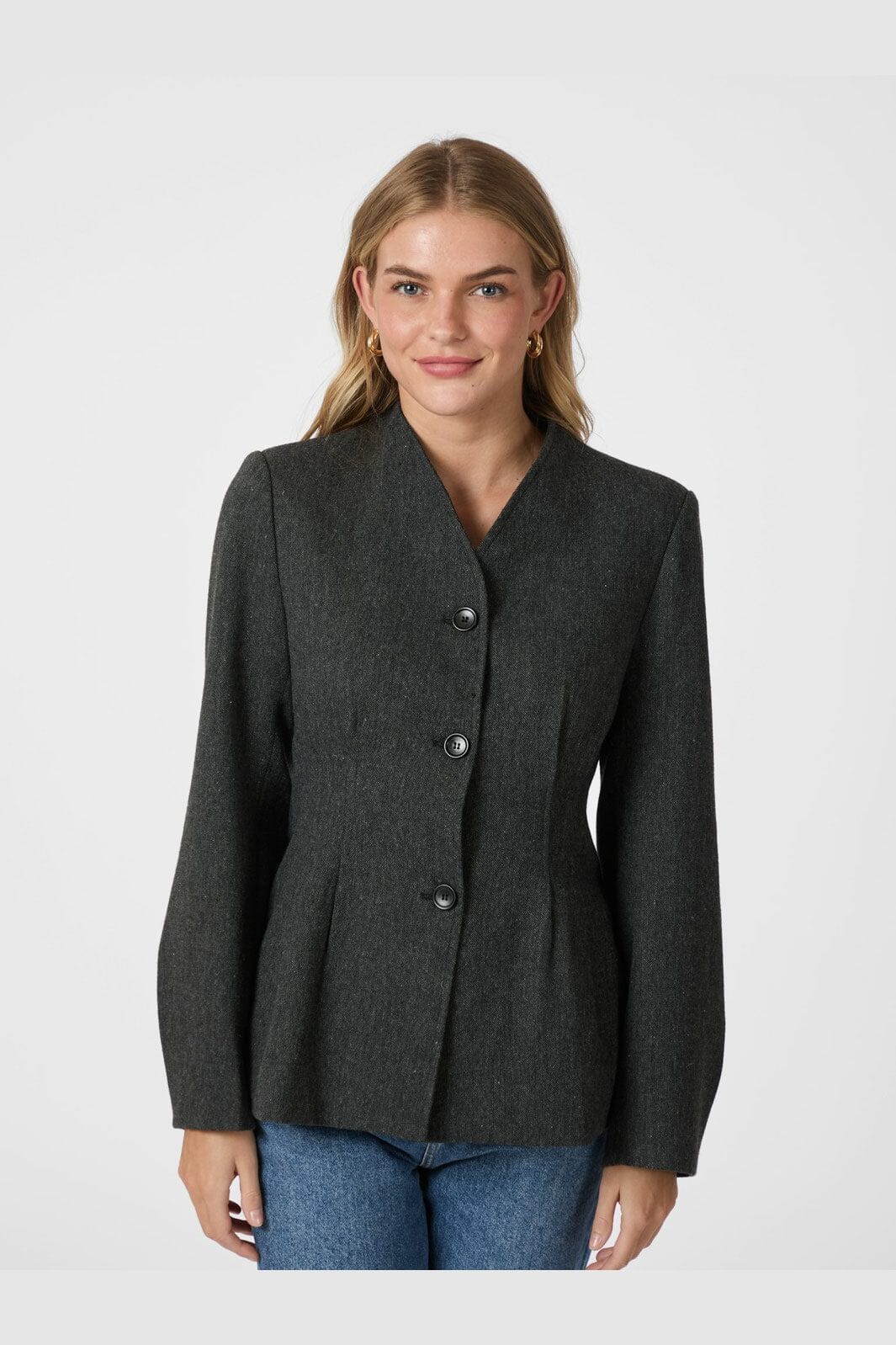 Neo Noir - Senara Blazer 165885 - 107 - Dark Grey Melange