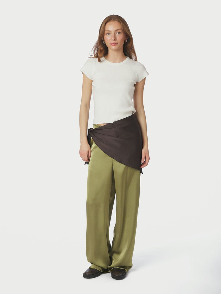 Neo Noir - Serina Heavy Sateen Big Scarf 168193 - 676 - Dark Brown Tørklæder 