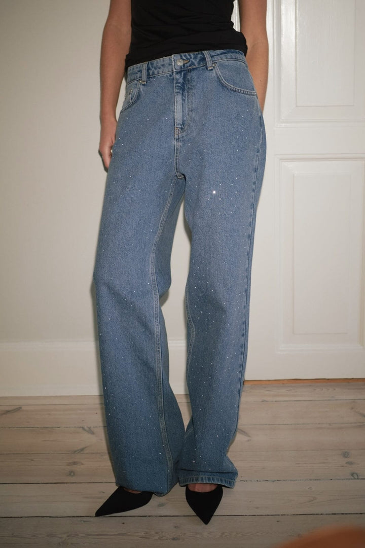 Neo Noir - Simona Bedazzled Pants 164385 - 527 - Stonewash